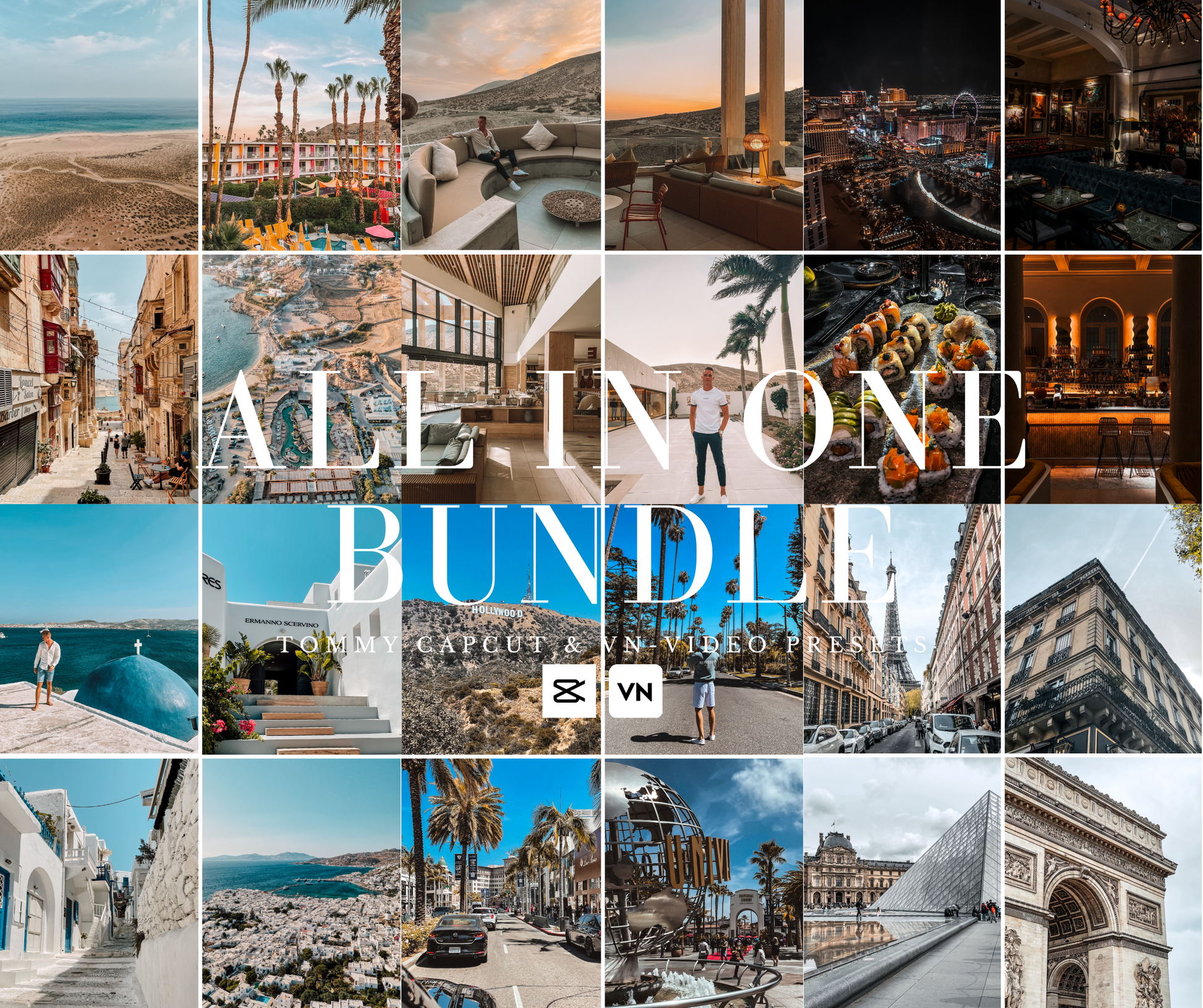 All In One Bundle CapCut & VN-Video Editor LUTs Voyagelifepresets